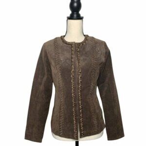 Brown Suede Women's Jacket